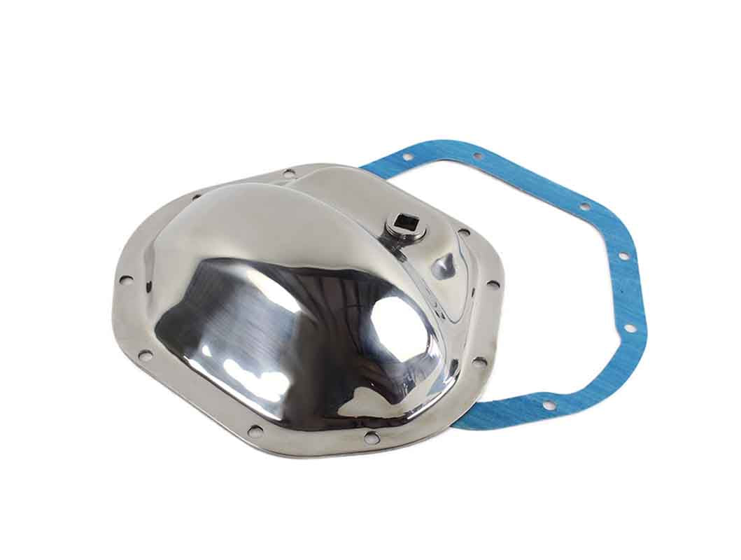 Kentrol 304M44 Front or Rear Differential Cover Model 44 for 1955-1986 Jeep CJ5 CJ7 - Polished Silver
