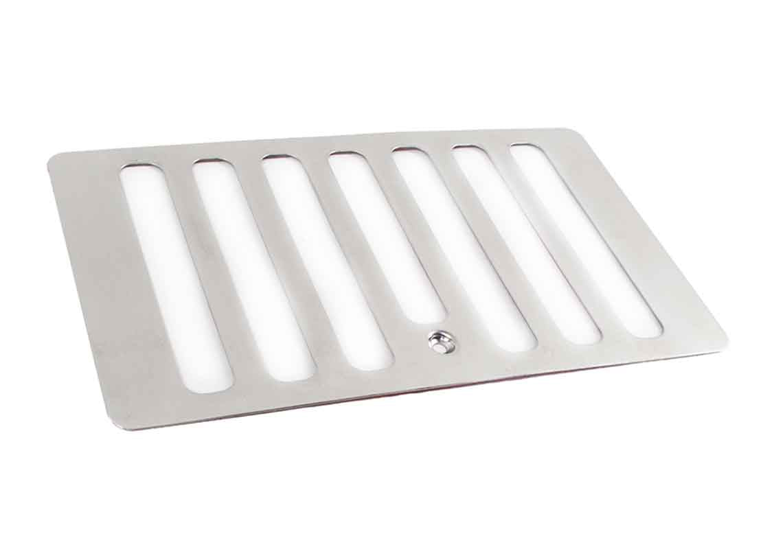 Kentrol 30500 Hood Vent for 1997-2006 Jeep Wrangler TJ LJ - Polished Silver