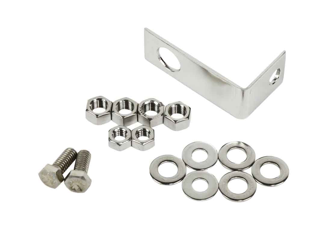 Kentrol 30517 Cowl to Grille Strut Rod Kit for 1972-1986 Jeep CJ5 CJ7 CJ8 - Polished Silver
