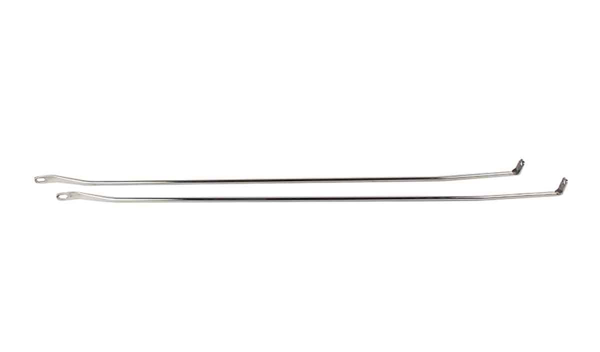 Kentrol 30529 Strut Rod Kit for 1997-2006 Jeep Wrangler TJ LJ - Polished Silver