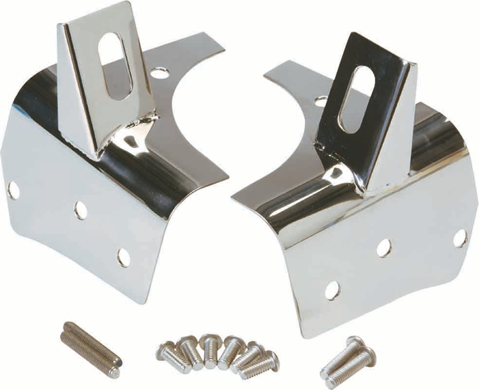 Kentrol 30532 Light Brackets Pair for 1997-2006 Jeep Wrangler TJ LJ - Polished Silver