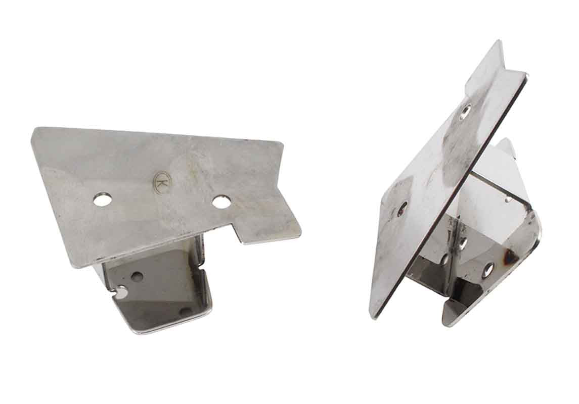 Kentrol 30542 Mirror Relocation Brackets Pair for 1997-2006 Jeep Wrangler TJ LJ - Polished Silver