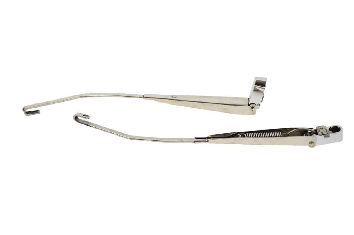 Kentrol 30546 Windshield Wiper Arms Pair for 1997-2006 Jeep Wrangler TJ LJ - Polished Silver