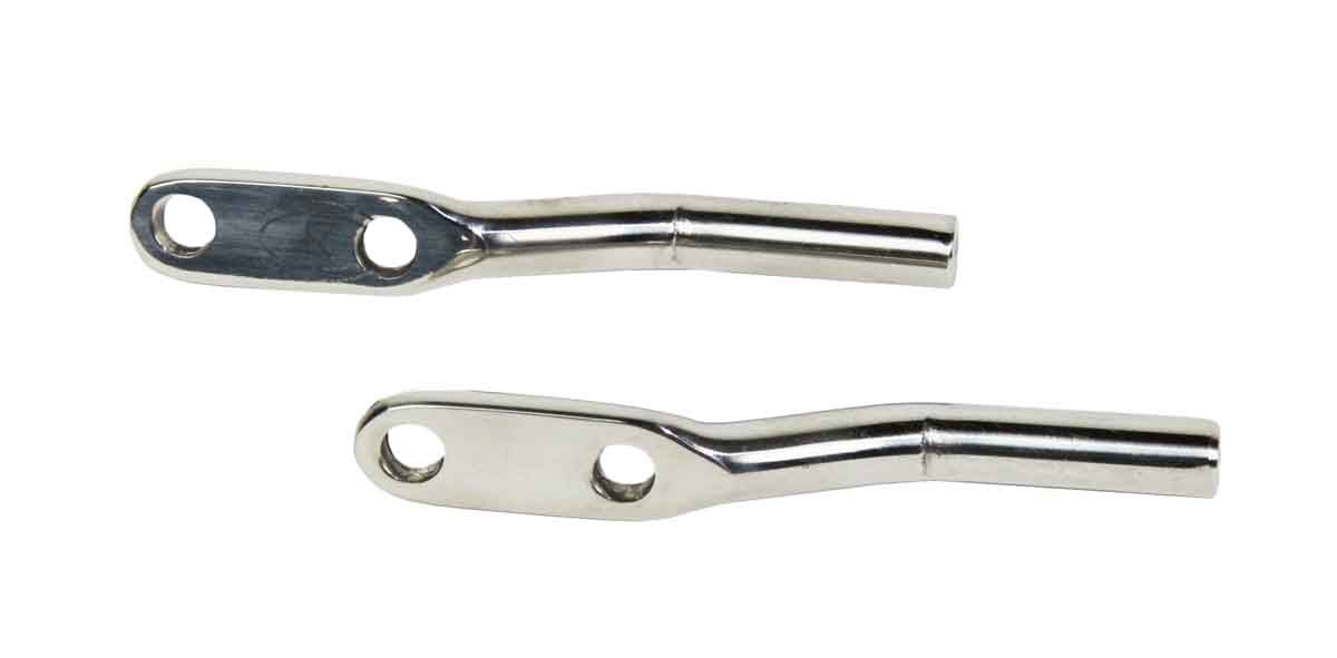 Kentrol 30549 Door Strap Pins Pair for 1976-1986 Jeep CJ5 CJ7 CJ8 - Polished Silver