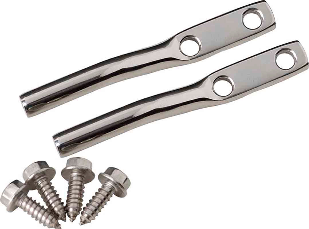 Kentrol 30549 Door Strap Pins Pair for 1976-1986 Jeep CJ5 CJ7 CJ8 - Polished Silver