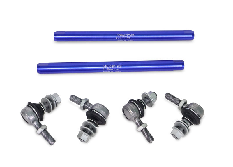 SuperPro Front Sway Bar Link Kit - Heavy Duty Adjustable (320mm-365mm Length, 12mm Studs)