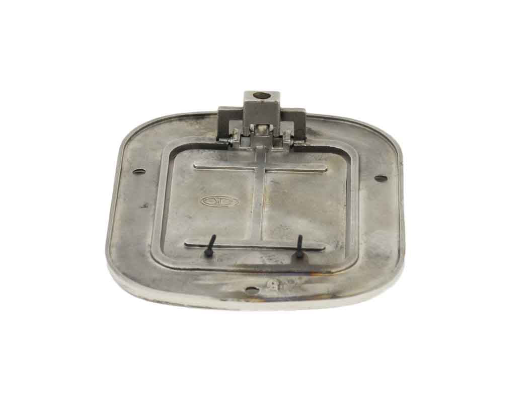 Kentrol 30559 Billet Style Gas Hatch for 1976-1995 Jeep CJ Wrangler YJ - Polished Silver