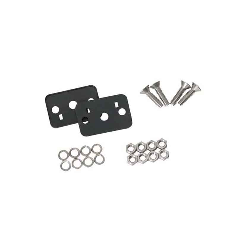 Kentrol 30563 Hood Catch Pair TJ Style for 1955-1995 Jeep CJ Wrangler YJ - Polished Silver
