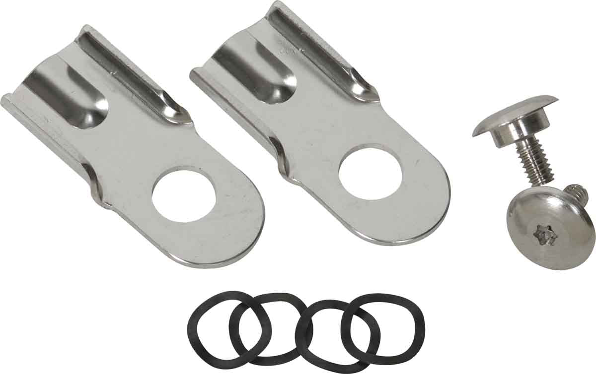 Kentrol 30564 Tailgate Latch Pair for 1976-1986 Jeep CJ7 CJ8 - Polished Silver
