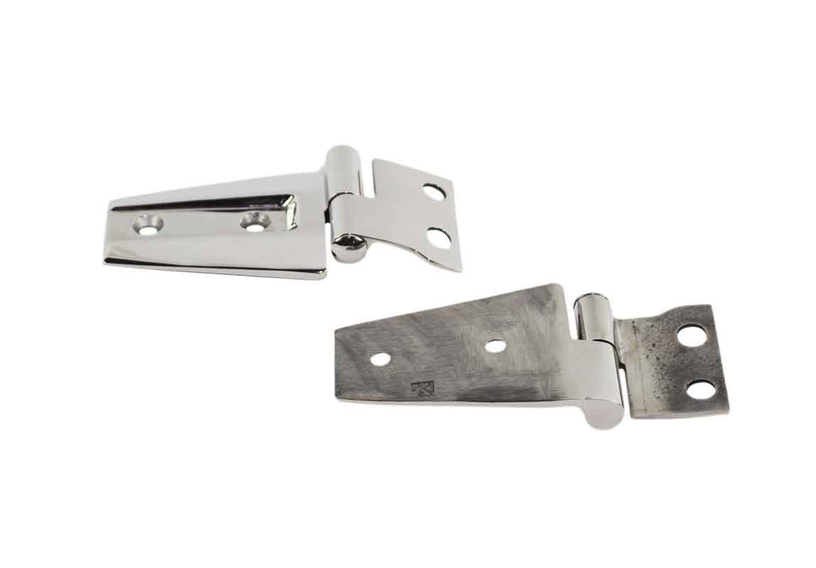 Kentrol 30572 Hood Hinge Pair for 2007-2018 Jeep Wrangler JK - Polished Silver