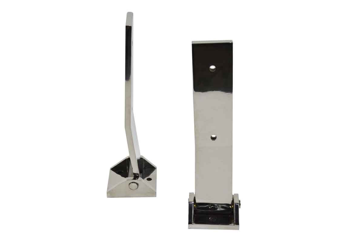 Kentrol 30578 Tailgate Hinge Pair for 2007-2018 Jeep Wrangler JK - Polished Silver