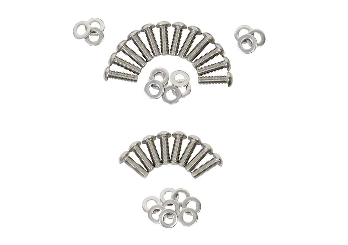 Kentrol 30581 Body Door Hinge Set 8 Piece for 2007-2018 Jeep Wrangler JKU 4-Door - Polished Silver