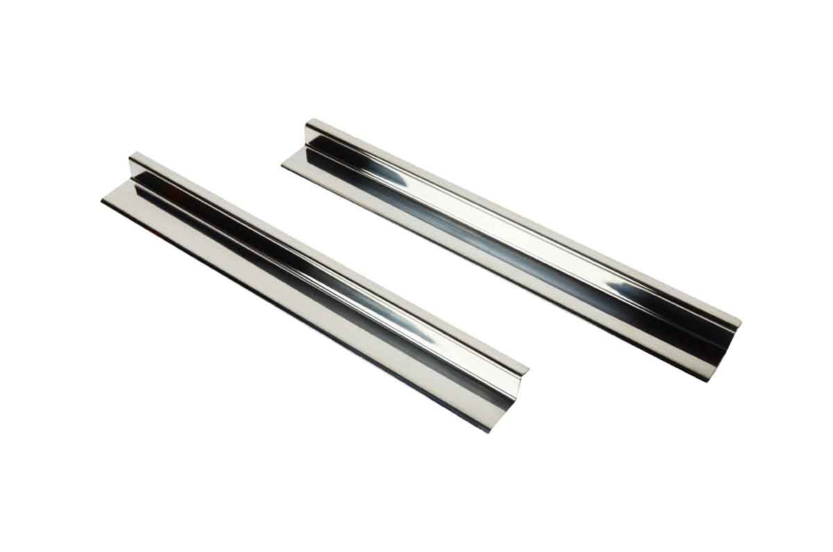 Kentrol 30584 Entry Guards Pair for 2007-2018 Jeep Wrangler JK 2-Door - Polished Silver