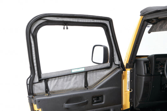 Bestop 97-06 Jeep Wrangler TJ Fabric Door Skins (Black Denim)