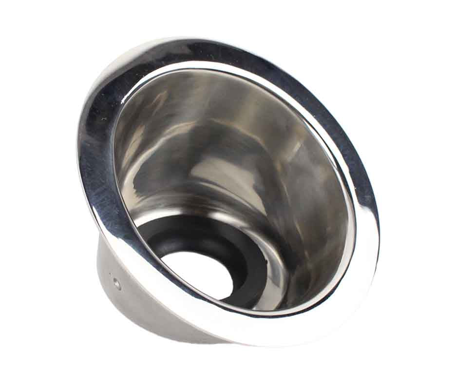Kentrol 30587 Gas Filler Neck for 2007-2018 Jeep Wrangler JK 2-Door - Polished Silver