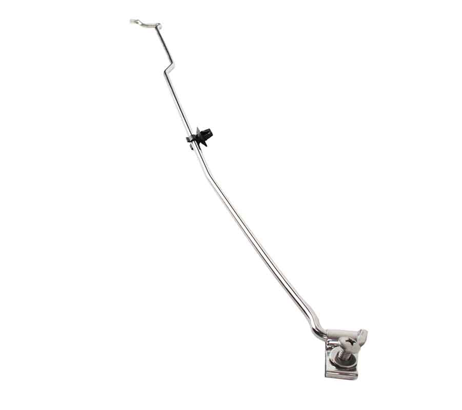 Kentrol 30594 Hood Prop Rod for 2007-2018 Jeep Wrangler JK - Polished Silver