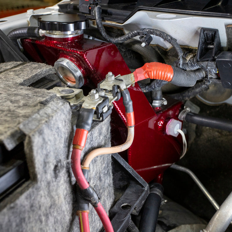 Wehrli Custom Fabrication WCF100628-RED Factory Location Coolant Tank Kit WCFab Red for 2013-2018 Ram 2500 / 3500 6.7L Cummins