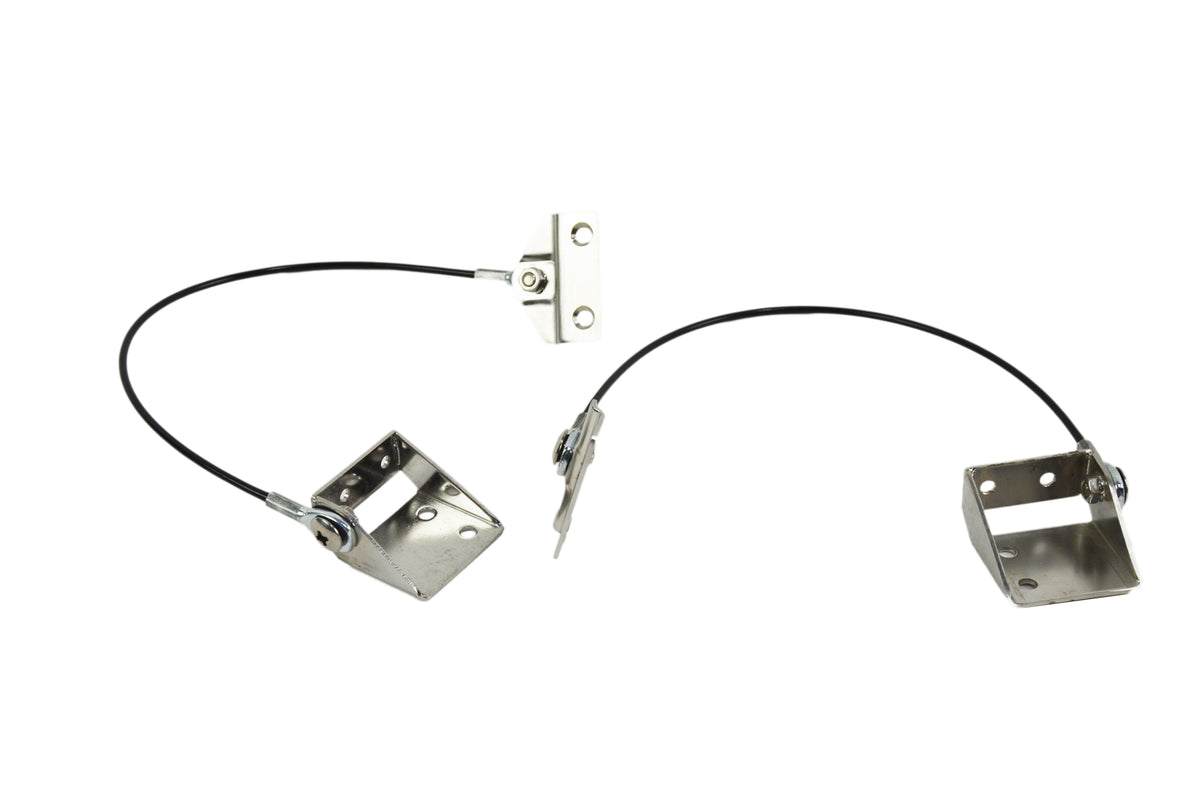 Kentrol 30666 Tailgate Pivot Latch Assembly for 1976-1986 Jeep CJ7 - Polished Silver