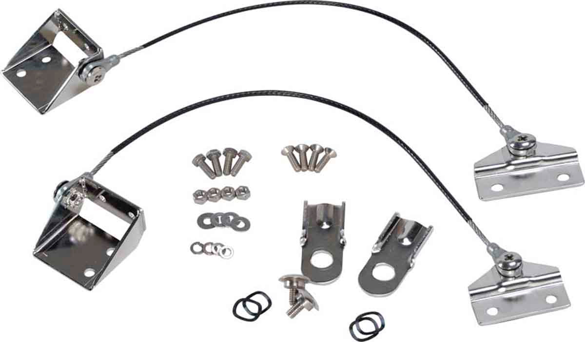 Kentrol 30666 Tailgate Pivot Latch Assembly for 1976-1986 Jeep CJ7 - Polished Silver