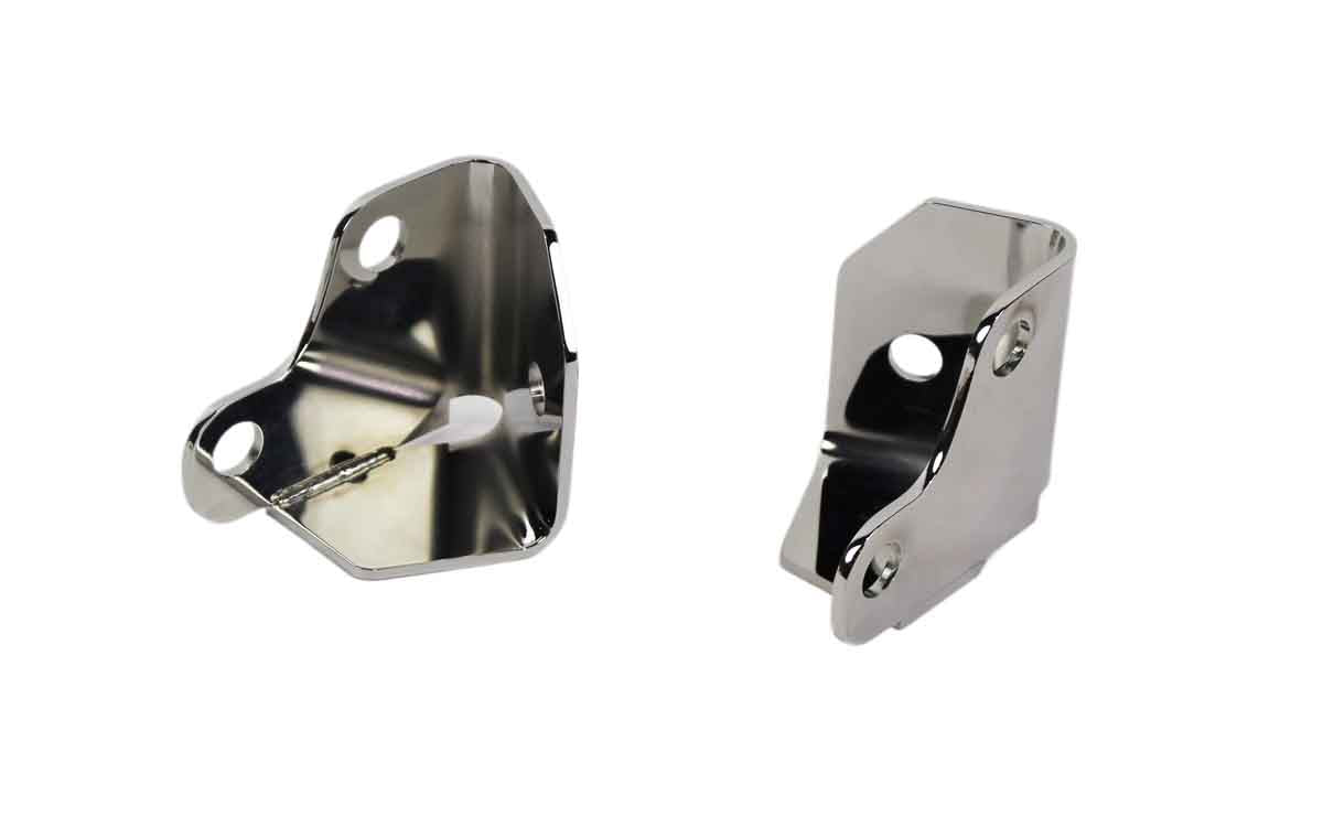 Kentrol 30701 Windshield Light Mount for 2007-2018 Jeep Wrangler JK - Polished Silver