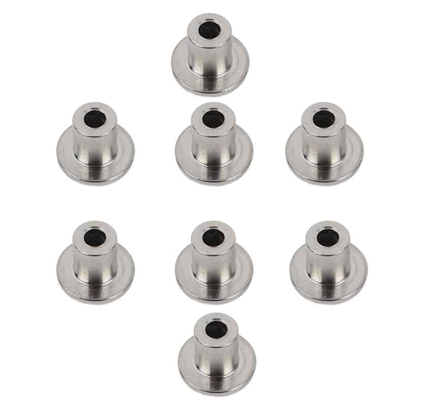 Kentrol 30712 Anti-Theft Door Hinge Nuts for 2007-2018 Jeep Wrangler JKU 4-Door - Polished Silver