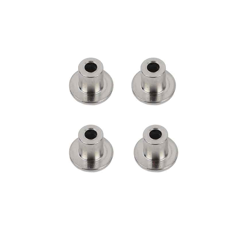 Kentrol 30713 Anti-Theft Door Hinge Nuts for 2007-2018 Jeep Wrangler JK 2-Door - Polished Silver