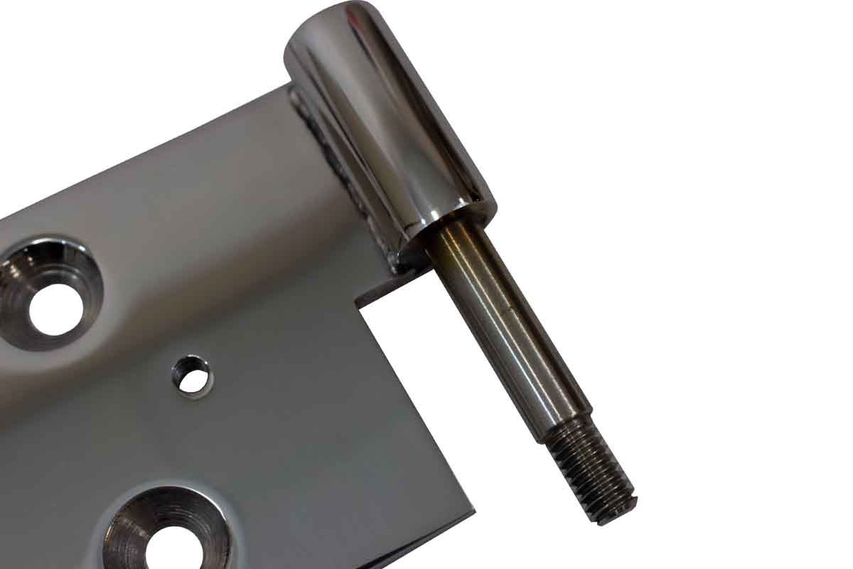 Kentrol 30719 Door Hinge Set 4 Piece for 2003-2006 Jeep Wrangler TJ LJ - Polished Silver