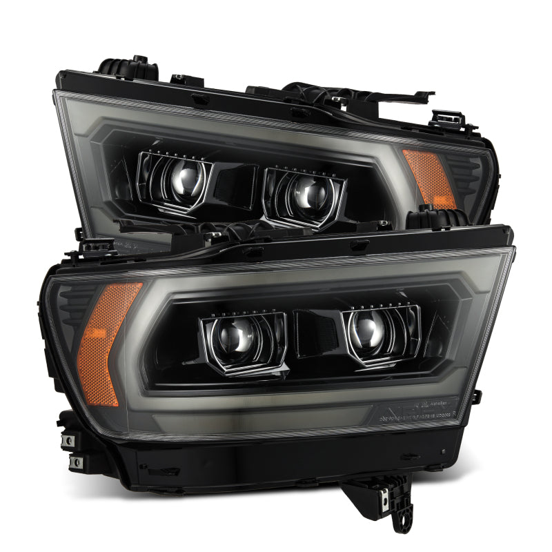 AlphaRex 880575 19-22 Ram 1500 LUXX LED Projector Headlights Alpha Black