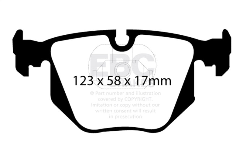 EBC Racing 01-07 BMW M3 3.2L (E46) RP-X Rear Brake Pads DP81118RPX