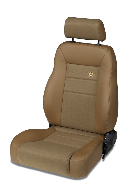 Bestop 76-86 Jeep Cj7 Front Driver Side Trailmax II Pro Seat (Center Fabric Insert Spice)