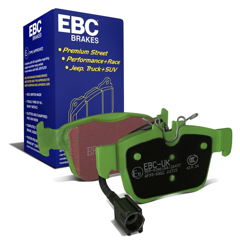EBC 2017+ Alfa Romeo Giulia 2.0L Turbo Greenstuff Rear Brake Pads DP22315
