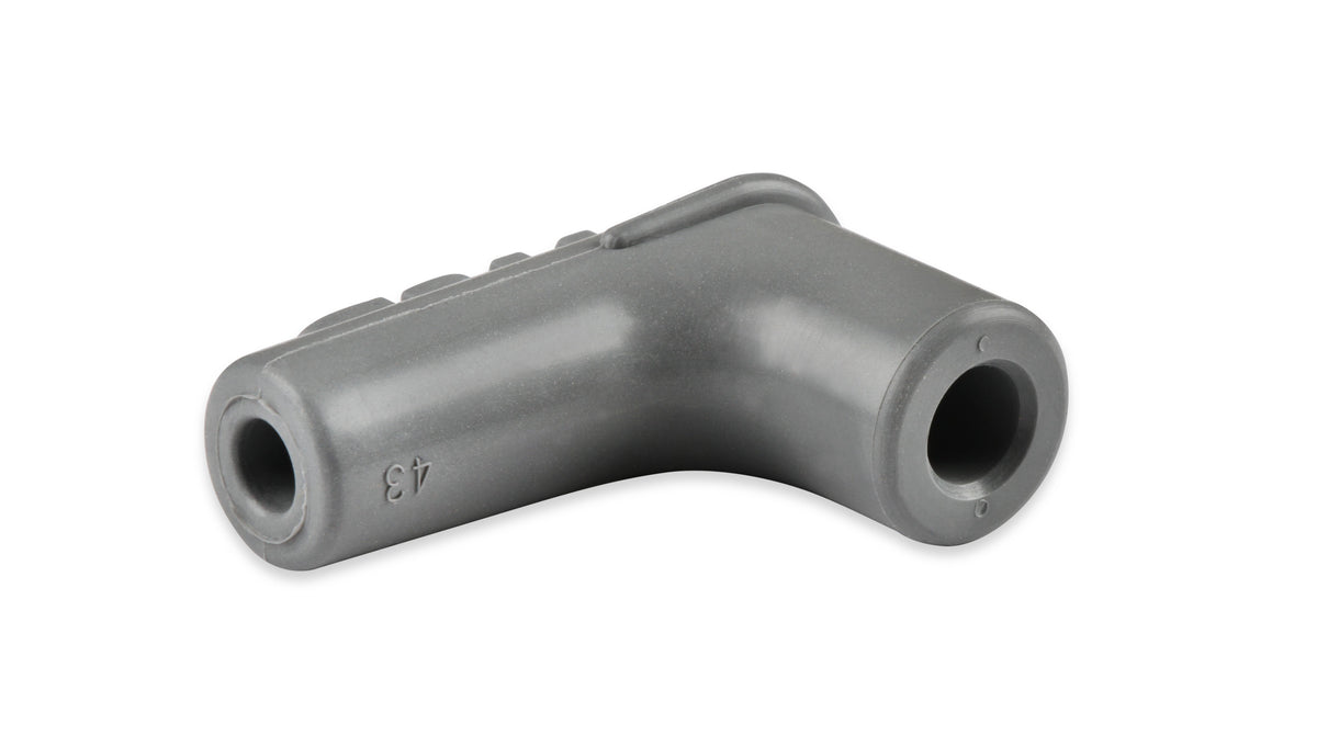 MSD 34514 Boots, 90 Degree Logo Spark Plug, Gray Silicone 50EA