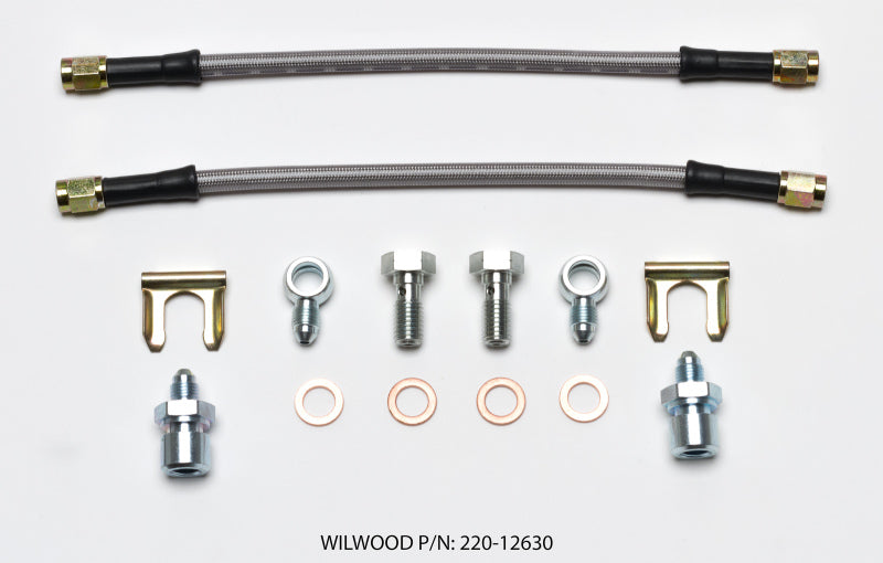 Wilwood Flexline Kit D52 Caliper 10in w/ Banjo 10mm -3/8-24 Chassis - #220-12630