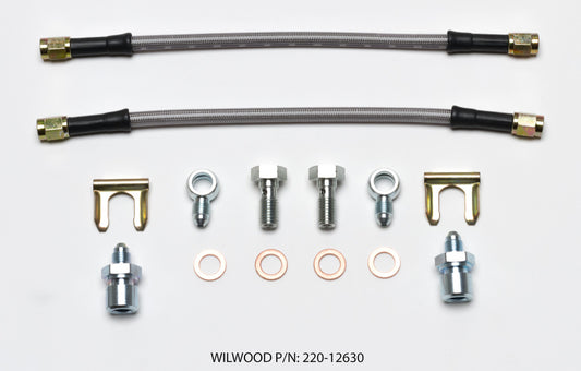 Wilwood Flexline Kit D52 Caliper 10in w/ Banjo 10mm -3/8-24 Chassis - #220-12630