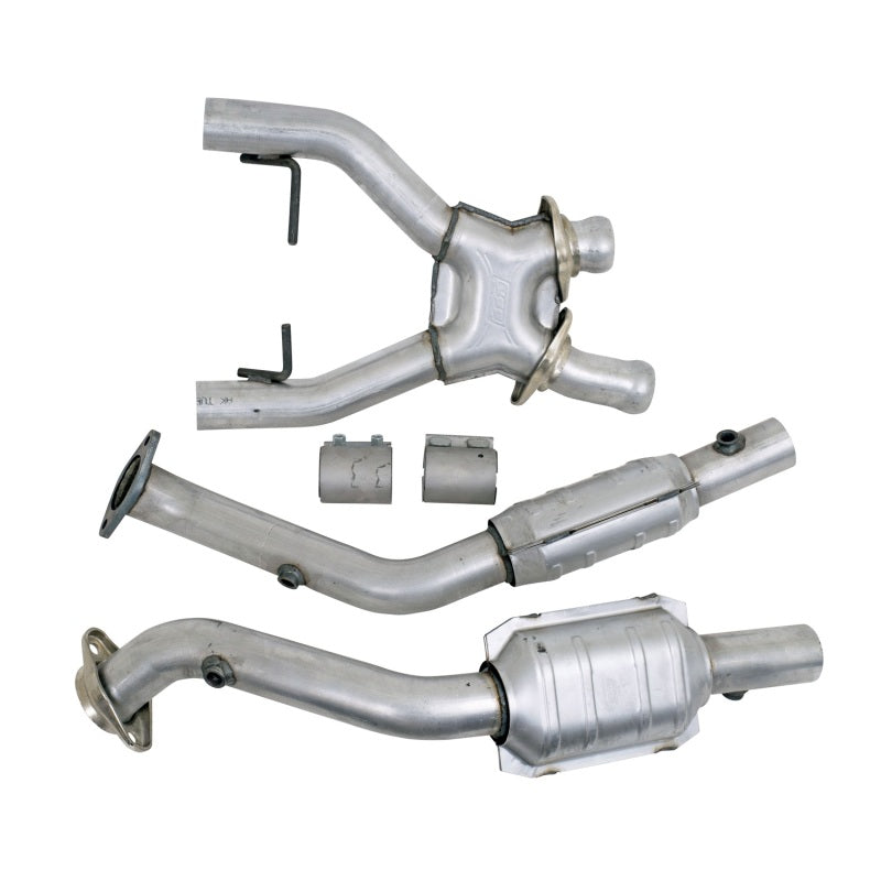 BBK Performance 1618 High Flow X-Pipe with Catalytic Converters (2-1/2 in) for 1996-1998 Ford Mustang Cobra 4.6L