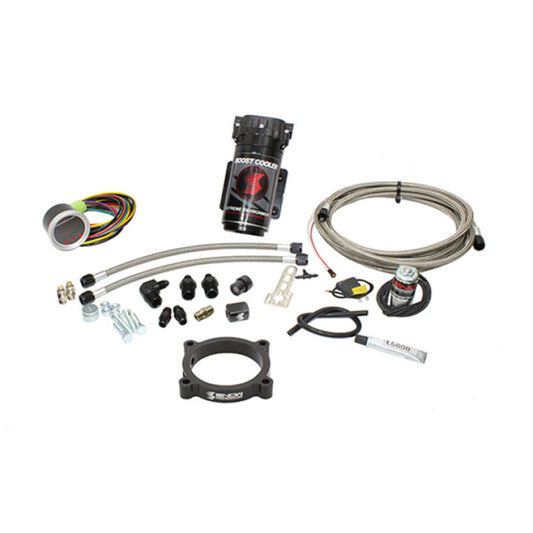 Snow Performance SNO-2132-BRD-T for 2011-2017 Mustang Stage 2 Boost Cooler Forced Induction Water Inj. Kit (SS Brded Line/4AN Fittings) with