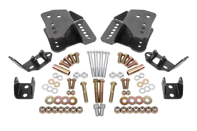 BMR 1978-1987 G-Body Rear Coilover Conversion Kit - Black Hammertone