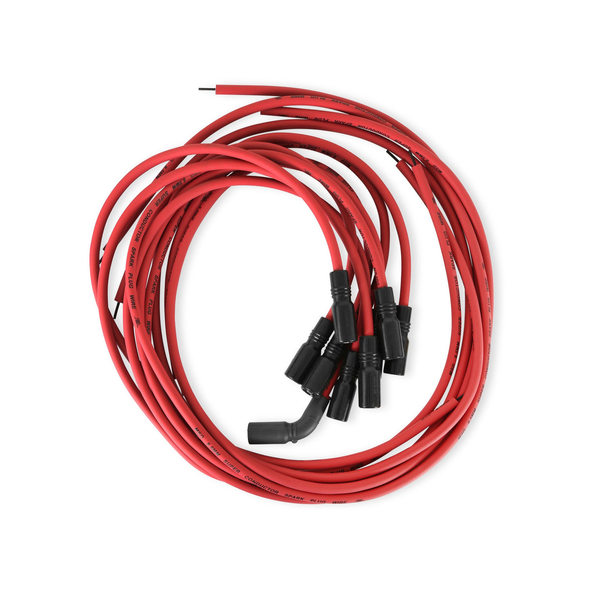 MSD 32129 Super Conductor Spark Plug Wire Set, Univ. for Chevy LT1 w/straight boot