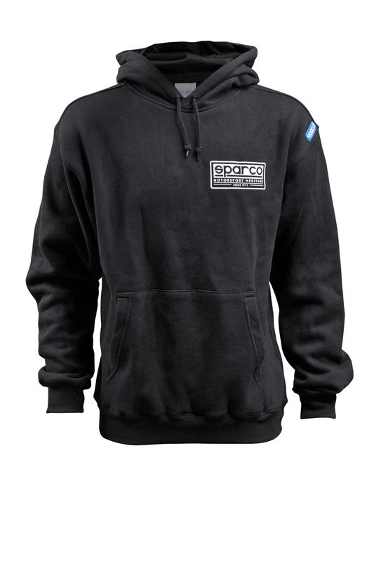 Sparco Sweatshirt Hooded Heritage Blk Medium