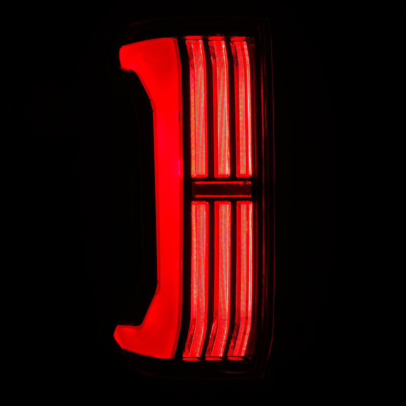 AlphaRex 679010 2024-2025 Toyota Tacoma NOVA-Series LED Prismatic Tail Lights - Black Red