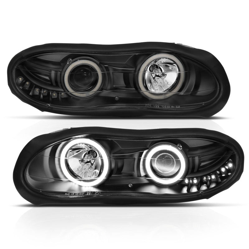 ANZO 1998-2002 Chevrolet Camaro LED Projector Headlights