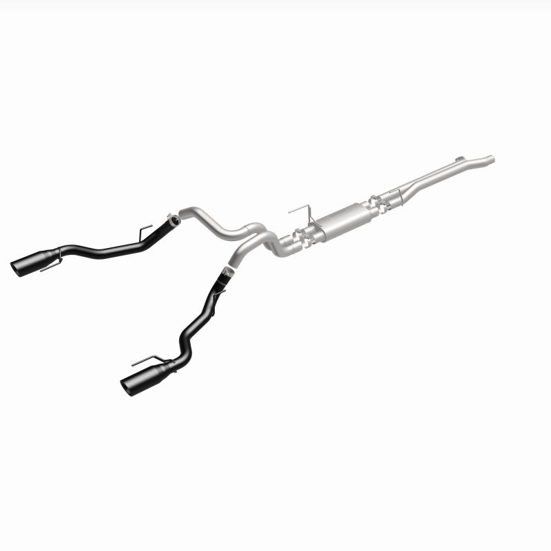 MagnaFlow 19350 SYS Cat-Back 2017 Ford F-150 Raptor 3.5L Dual Black Coated 3in Tips - #19350