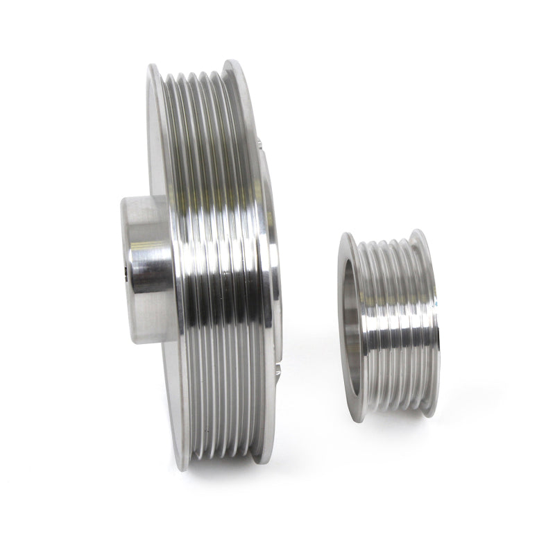 BBK Performance 1555 Underdrive Pulley Kit Billet Aluminum 3-Piece for 1996-2001 Ford Mustang 4.6L