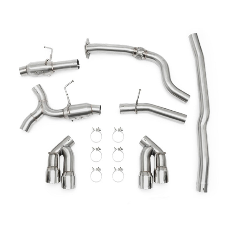 Mishimoto 2016+ Chevrolet Camaro 2.0T Quad Polished Tip Cat-Back Exhaust - #MMEXH-CAM4-16QTPP