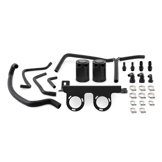Mishimoto 2016+ Chevrolet Camaro 2.0T Baffled Oil Catch Can Kit - Black - #MMBCC-CAM4-16SBE