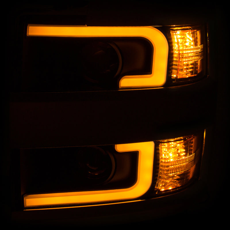 ANZO 2015-2019 Chevrolet Silverado 2500 HD LED Projector Headlights