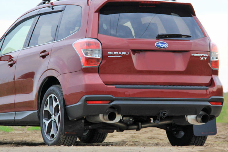 Rally Armor UR Mud Flaps - 2014-2018 Subaru Forester - Black/Grey Logo - #MF28-UR-BLK/GRY