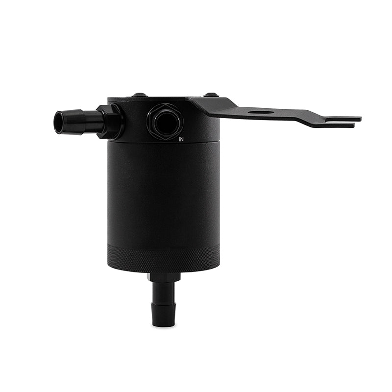 Mishimoto 2016+ Mazda Miata Baffled Oil Catch Can Kit - Black - #MMBCC-MIA-16PBE