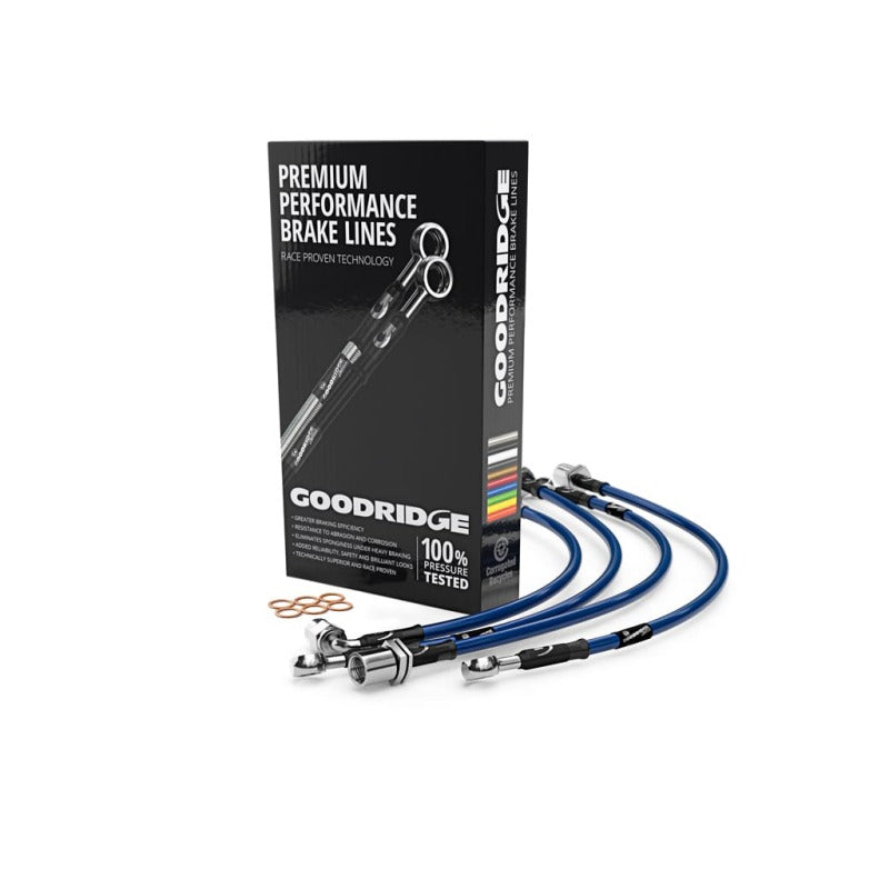 Goodridge Focus RS MK3 Phantom SS Brake Line Kit - Electric Blue 12339BKC-EB - Fits Ford