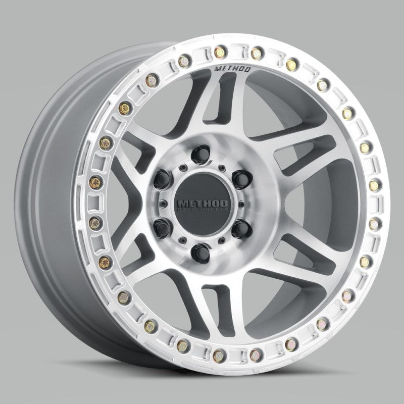 Method MR106 Beadlock 17x9 -44mm Offset 8x6.5 130.81mm CB Machined/Clear Coat with BH-H36125 Wheel